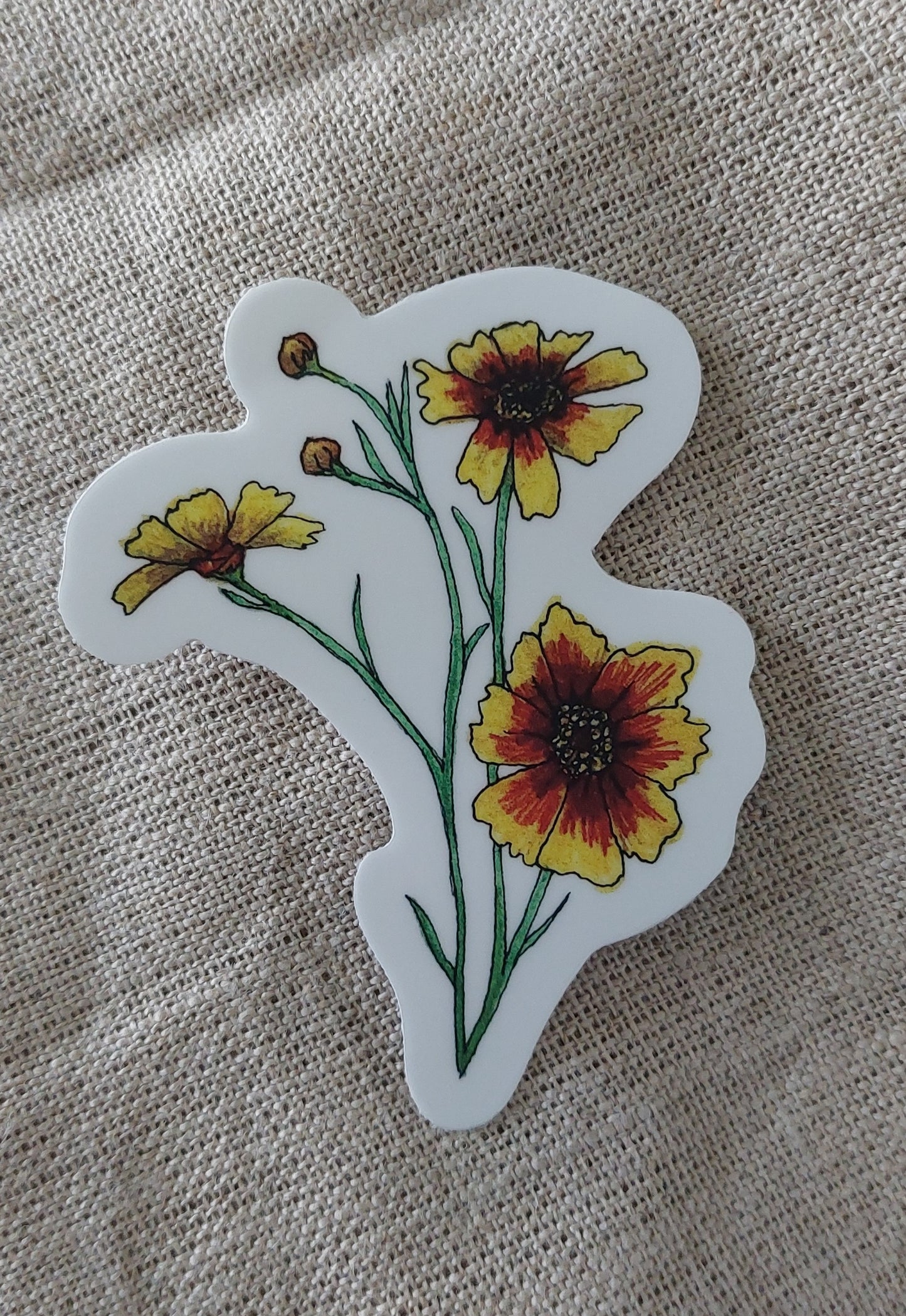 Tickseed Vinyl Sticker